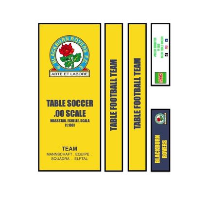 Table Football Subbuteo Box Label Blackburn Rovers (ENG) 2018 away