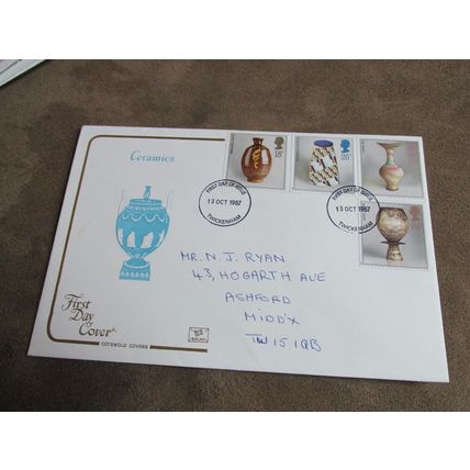 1987 Cotswold GB FDC Cover - Ceramics / Modern Pottery