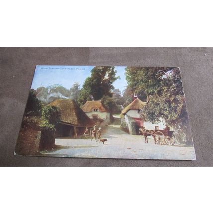 1924 fr Photochrom Postcard - Village scene Cockington Forge - Nr Torquay, Devon