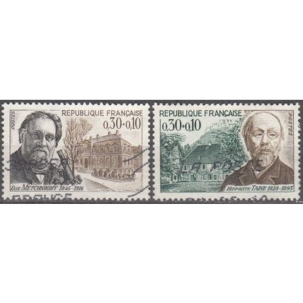France 1966 Michel 1554 - 1555 O Cote (2008) 1.00 € Célébrités