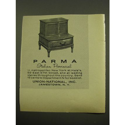 1959 Parma Furniture Ad - Parma Italian Provincial - Side Table