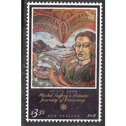 NEW ZEALAND NZ 2019 DISCOVERY JOURNEY TUFFERY $3.30 ART ARTISTIC CANOES INLET