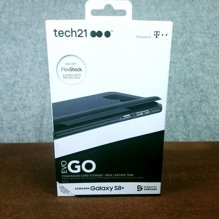 tech21 Evo Go Leather Case Compatible w/ Samsung Galaxy S8+-BLACK-NEW-FAST SHIP