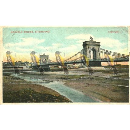 Norfolk Bridge, Shoreham, Sussex, DD & G Postcard, 1906
