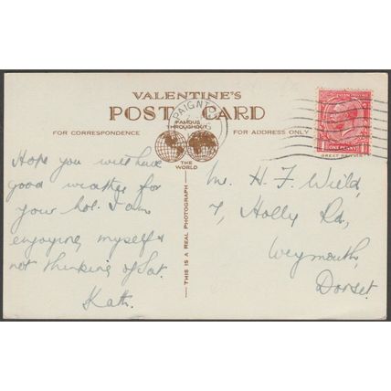 Bandstand and Pier, Paignton, Devon, 1934 - Valentine's RP Postcard