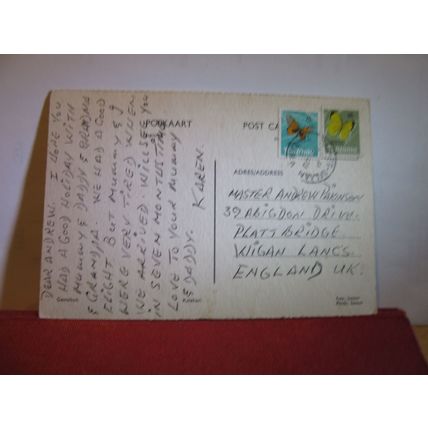 GEMSBOK, KALAHARI , SOUTH AFRICA used postcard 1973 pm =