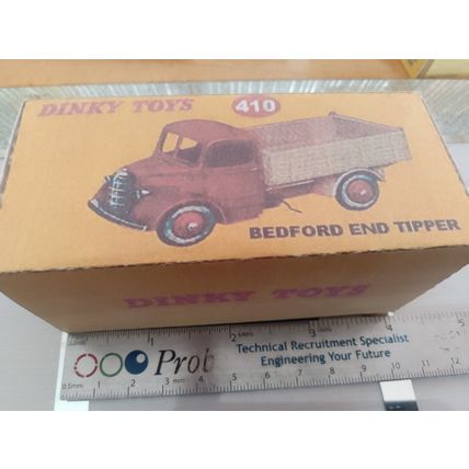 Dinky No410 Bedford End Tipper - Reproduction / Replica Box