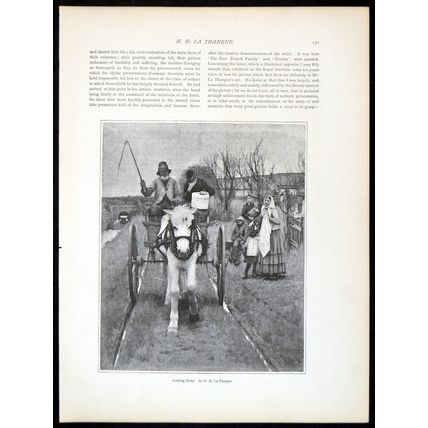 LEAVING HOME 1893 Henry Herbert La Thangue PRINT