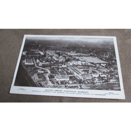 Beagles Real Photo Postcard - British Empire Exhibition - Grand scenic railway
