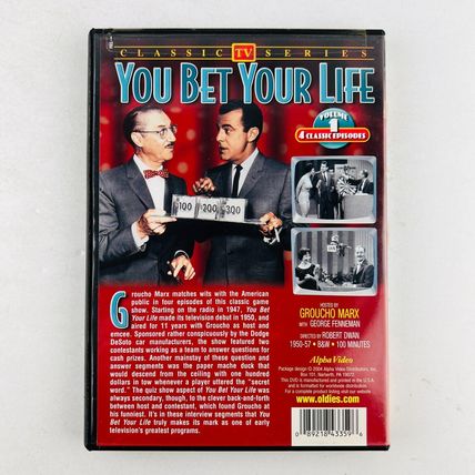 Groucho Marx - You Bet Your Life Vol 1 DVD