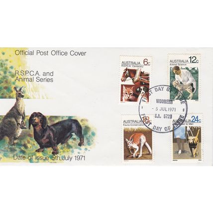 Australia 1971 F.D.C. RSPCA, AMINAL SERIES
