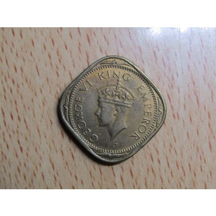 India 1943 2 Anna Coin