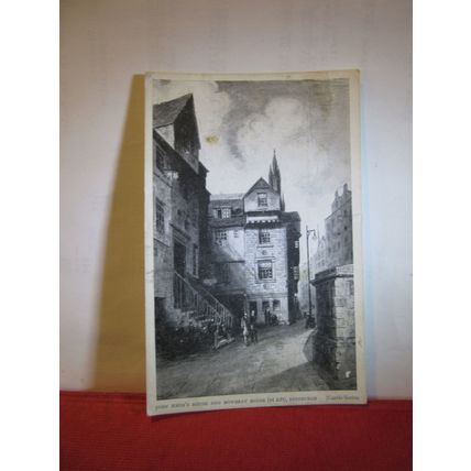 John Knox's House, EDINBURGH, Scotland .unused vintage postcard Castle series =