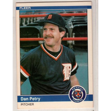 1984 Fleer baseball card #89 Dan Petry - Tigers