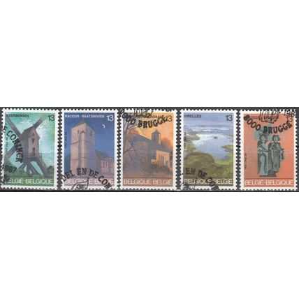 Belgique 1987 Michel 2306 - 2310 O Cote (2008) 1.25 € Tourisme Cachet rond