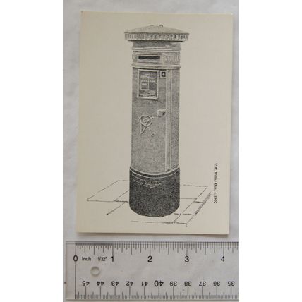 old postcard V.R. Pillar Box, c.1900