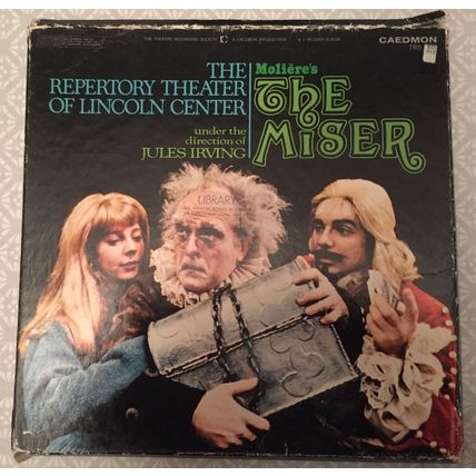 MOLIERE The Miser full drama play on vinyl LP boxset Caedmon USA 1969 theatre