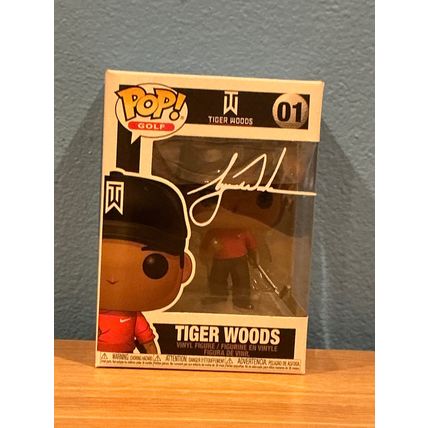 Funko Pop! Golf - Tiger Woods #01 Facsimile Laser Autographed (Box & Protector)