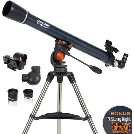 Celestron – Astromaster 70AZ Telescope – Refractor Telescope – Fully-Coated Glas