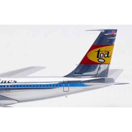 B707-300 TRANS GLOBAL N324F WITH STAND WB MODELS B707AIRPORT55P 1/200 PRE ORDER