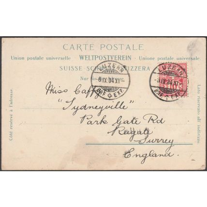Luzern und der Pilatus, 1904 - Wehrli AK