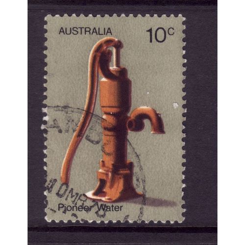 AUSTRALIA 1972 PIONEER LIFE SG 524 10c WATER PUMP FINE USED#