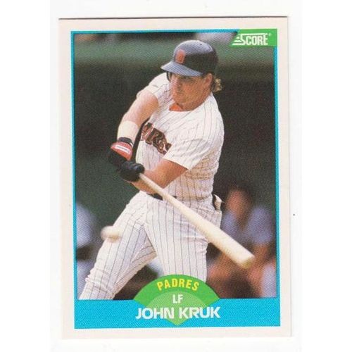 1989 Score John Kruk baseball card #148 – Padres