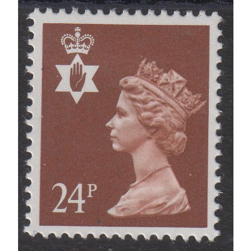 Northern Ireland Sg NI58 24p Chestnut (phosphor paper m/mint (G219)