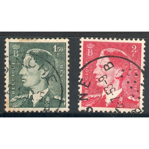 Belgium 1952 - SG1393/1394 - 1f.50 & 2f King Baudouin - used