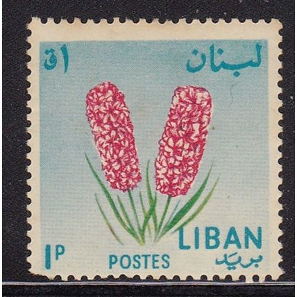 LEBANON 1964 FLOWERS 1p HYACINTH MINT SG812