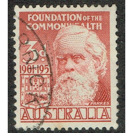 Australia 1951 50th Anniversary of Commonwealth 3d Lake SG242 FU