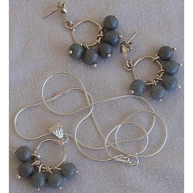 Grapes silver set