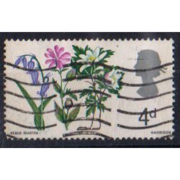 GB 1967 British Flowers 4d used SG 720