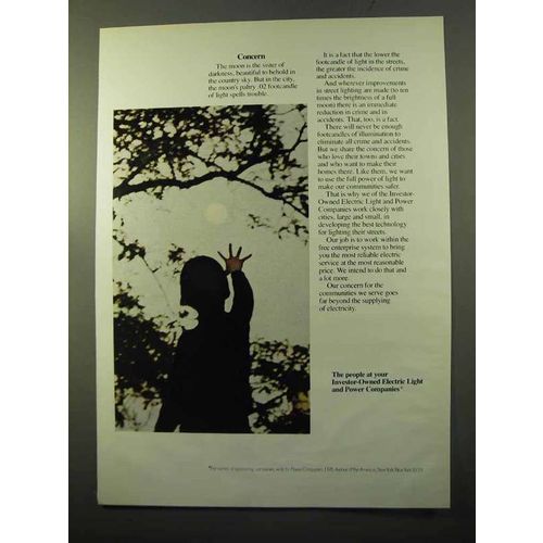 1970 Investor-Owned Electric Light and Power Ad - Concern