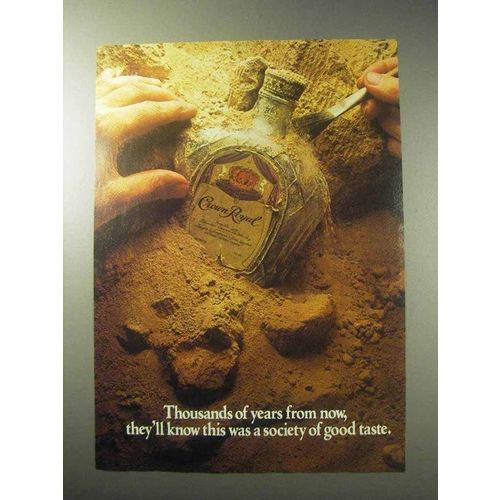 1985 Seagram's Crown Royal Whisky Ad - Years from Now