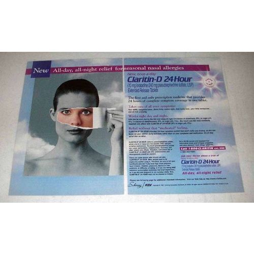 1997 Schering-Plough Claritin-D Allergy Medicine Ad