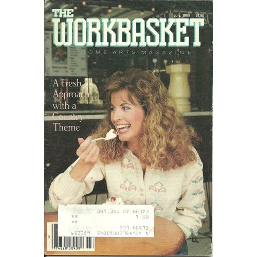The Workbasket and Home Arts Magazine July 1989 Country Crafts Needlework Recipe