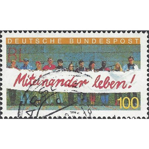GERMANY, Living Together, yellow 1994, 100pf