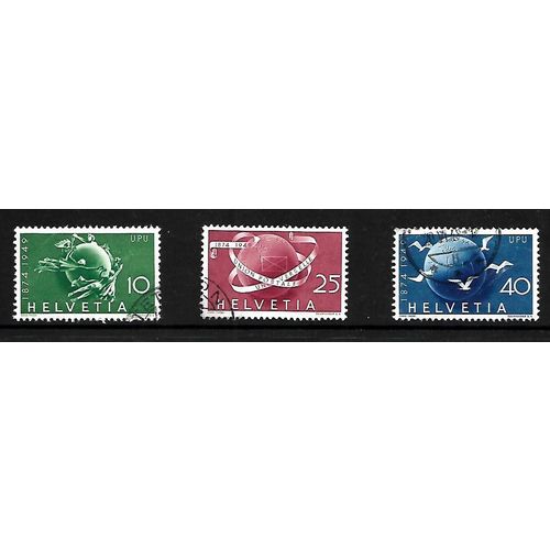 SWITZERLAND 1949 ANNIV UPU SG 503 / 505 SET 3 VALS FINE USED