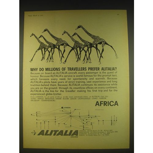 1963 Alitalia Airlines Advertisement - Why do millions of travellers prefer