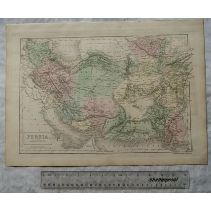 1850 Black's steel engraved map Persia & Afghanistan