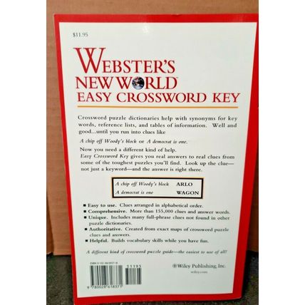 Easy Crossword Key by James H. Capps (1997, Trade Paperback)