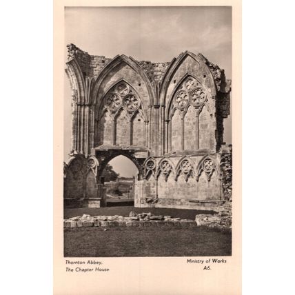 Thornton Abbey Chapter House Lincolnshire Old Postcard