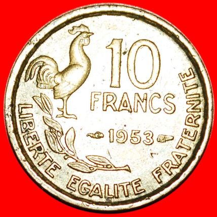 COCK (1950-1959): FRANCE★ 10 FRANCS 1953!★LOW START★NO RESERVE