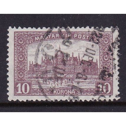 HUNGARY 1920 10k PARLIAMENT BUILDING USED