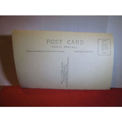 UNKNOWN elderly couple antique b/w photograph postcard by G & J Hayes of Leeds =