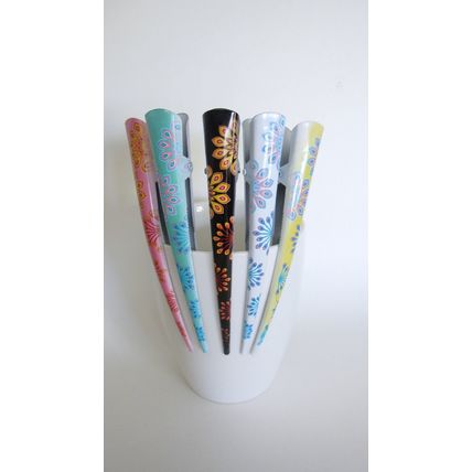 Please read details before buying!! painted peacock alligator hair clip