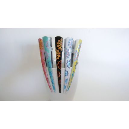 Please read details before buying!! painted peacock alligator hair clip
