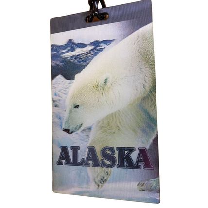 Alaska Polar Bear 3D Luggage Bag Tag