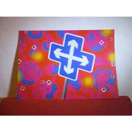 NATIONAL DRUGS HELPLINE, LSD TRIPS, advertising unused postcard dated 1996 #